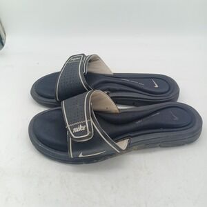 Nike Comfort Footbed  Black Adjustable Strap Slide Sandals Womens Size 9 s14